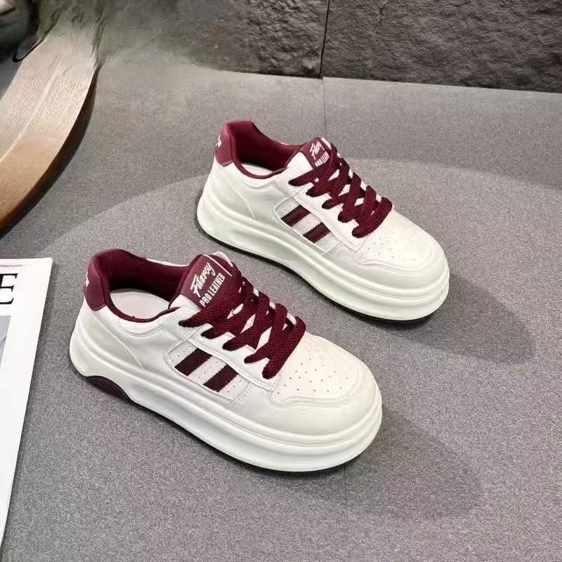 Damen Sportliche Sneaker mit trendigem Plateau-Design und atmungsaktiver Mesh-Oberfläche EB