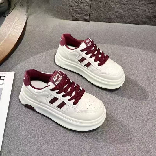 Damen Sportliche Sneaker mit trendigem Plateau-Design und atmungsaktiver Mesh-Oberfläche EB