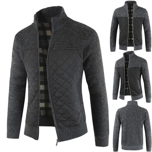 Herren modische Hybridjacke mit strukturiertem Obermaterial EB
