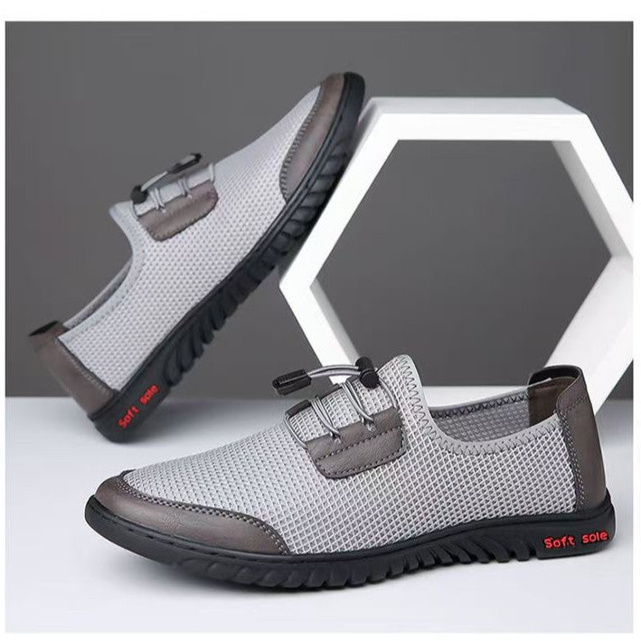 Damen Komfortable Mesh-Sneaker mit elastischer Schnürung und rutschfester Sohle EB