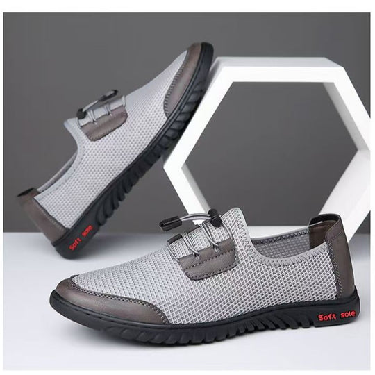 Damen Komfortable Mesh-Sneaker mit elastischer Schnürung und rutschfester Sohle EB