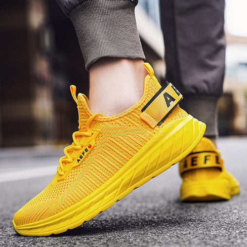Damen Sportliche Strick-Laufschuhe mit elastischem Obermaterial EB