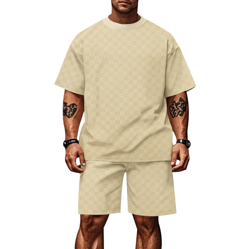 Herren lässiges Kurzarm-Set mit bequemer Passform und stylischem Design EB
