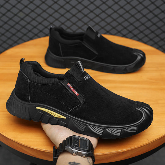 Herren Atmungsaktive Slip-On Freizeitschuhe mit robustem Profil EB