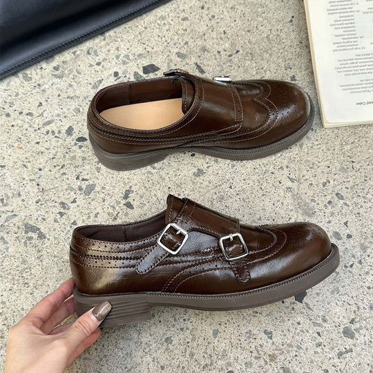 Damen stilvolle Slipper mit modischer Schnallenverzierung EB