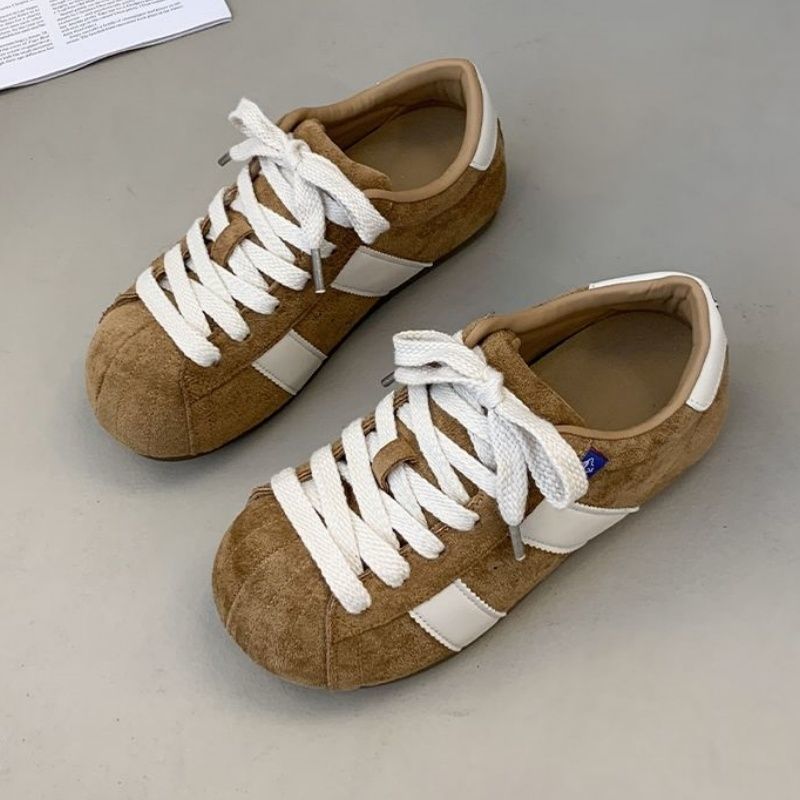 Damen Komfortable Sneaker aus hochwertigem Wildleder mit klassischem Design EB