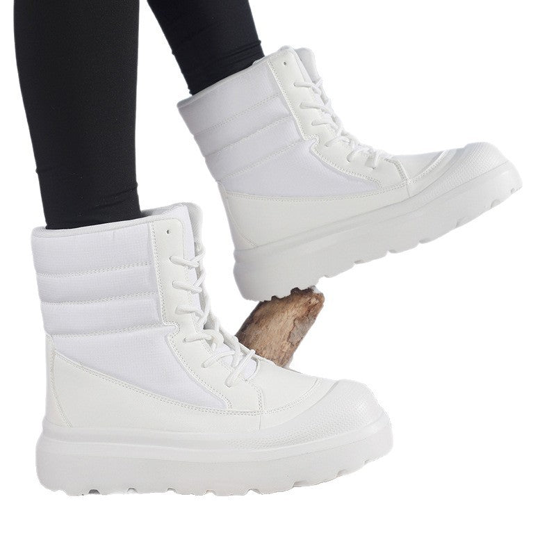 Damen modische Winterstiefel mit rutschfester Profilsohle und isolierendem Innenfutter EB