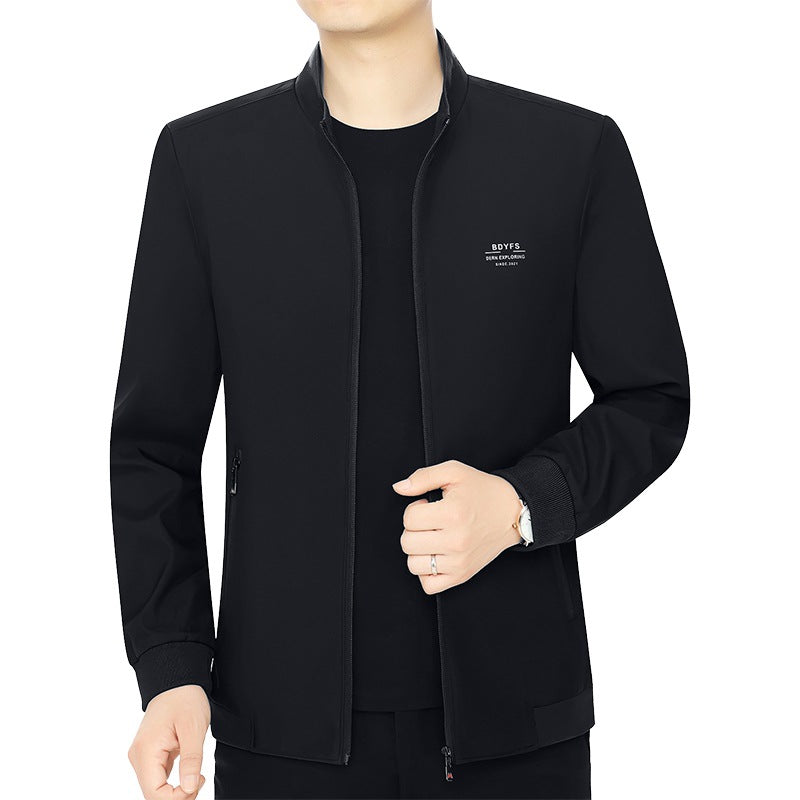 Herren Feldjacke mit Kontrast-Einsätzen und Brust-Reißverschlusstasche EB