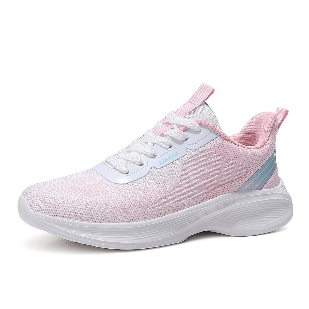 Damen nan federleichte Strick-Walking-Sneaker mit anatomischer Abrollsohle und ultraweicher Komfortinnensohle EB