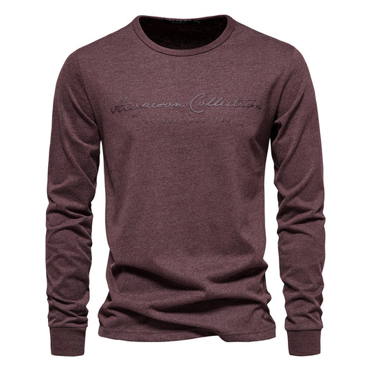 Herren Langarmshirt mit zeitgemäßer Schriftzug EB