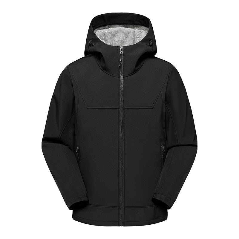 Herren technische Multifunktionsjacke mit verstellbarem Kapuzenkragen und wasserabweisendem Material EB