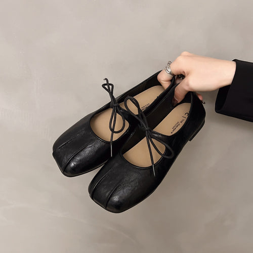 Damen elegante Ballerinas mit praktischer Schleifenverzierung und hochwertigem Wildlederoberteil EB