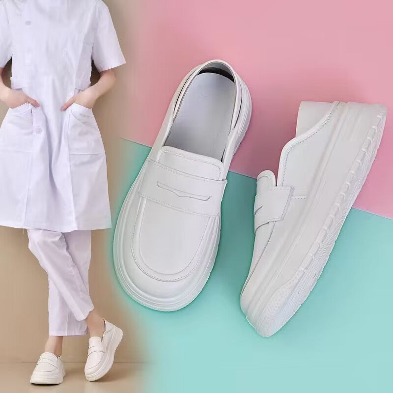 Damen Modische Slip-On Schuhe mit dämpfendem Plateau EB