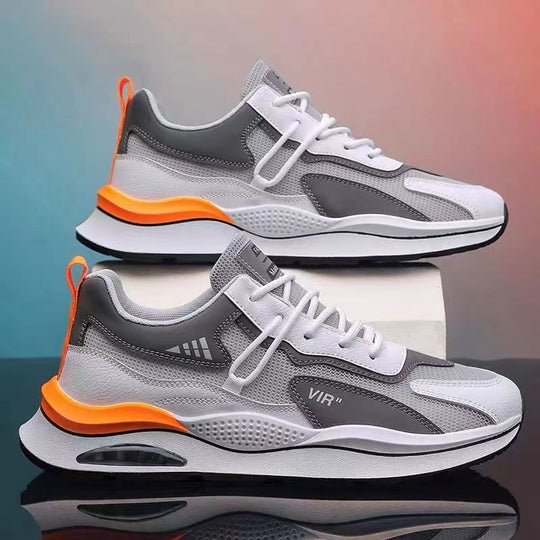 Damen Modische Sneakers mit atmungsaktiven Mesh-Einsätzen und stoßdämpfender Sohle EB