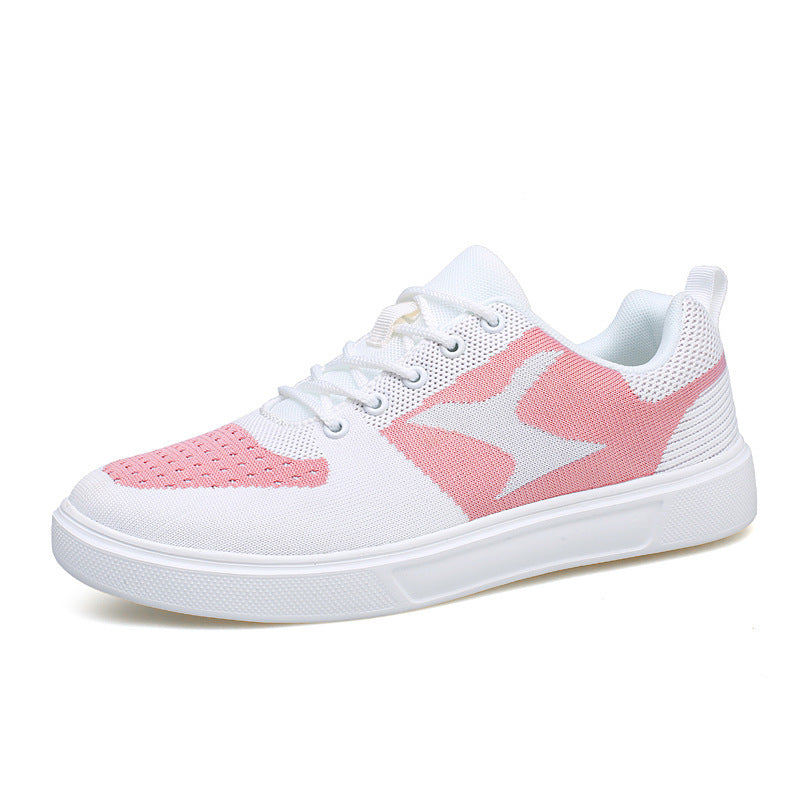Damen Atmungsaktive Freizeit-Sneaker mit elastischen Schnürsenkeln EB