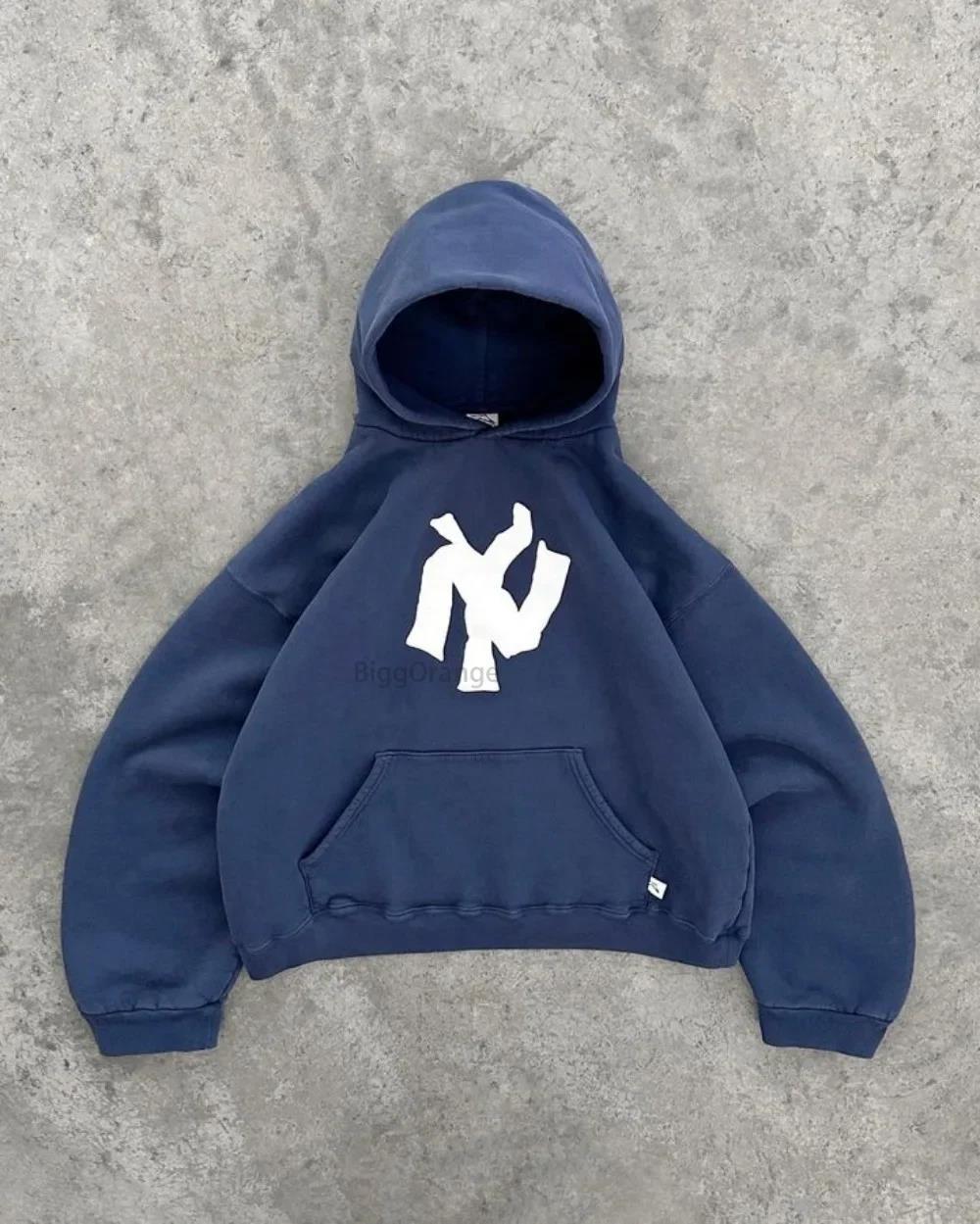 Damen lässiger Sweatshirt mit oversized Passform und großen Kapuze EB