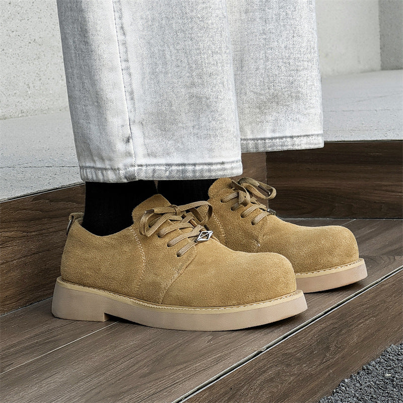 Damen Bequeme und modische Schnürschuhe aus Soft-Veloursleder EB