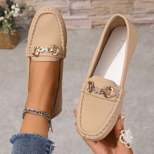 Damen Mokassins mit elegantem Dekor und komfortabler Sohle EB