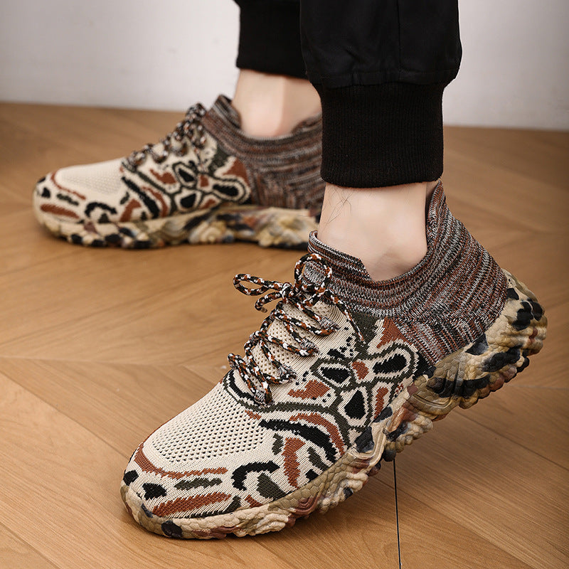 Damen Multifunktionale Freizeit-Sneaker mit atmungsaktiver Strick-Oberfläche und rutschfester Sohle EB