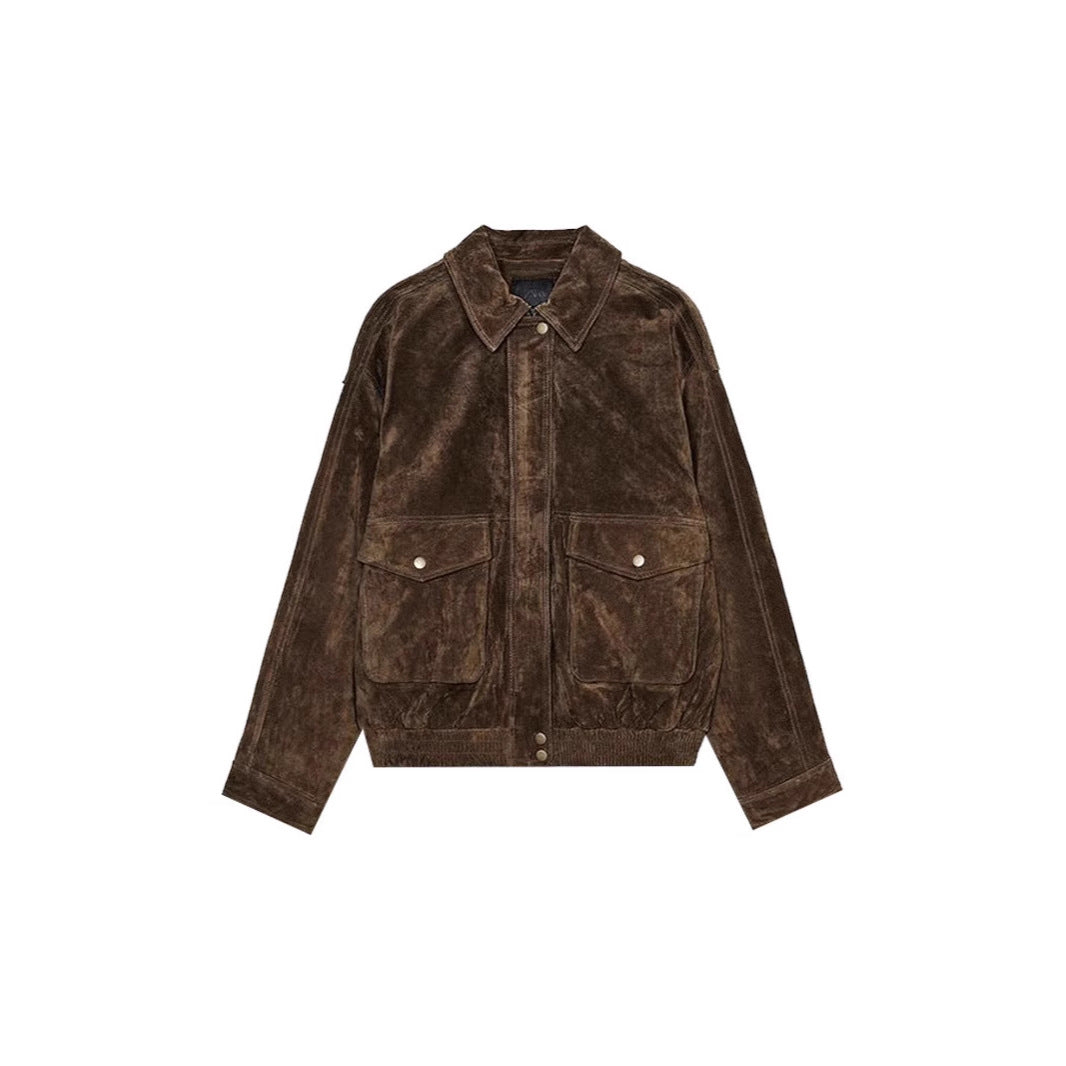 Damen jacke mit zwei großen Taschen und praktischem Reißverschluss EB