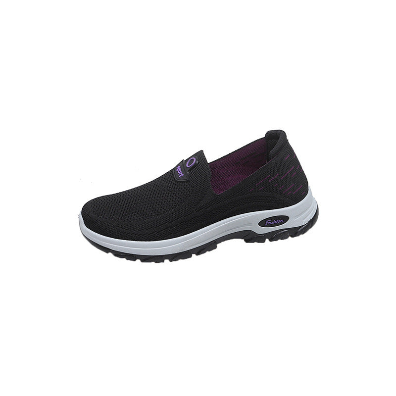 Damen Atmungsaktive Slip-On Sneakers mit flexibler Sohle EB