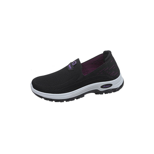 Damen Atmungsaktive Slip-On Sneakers mit flexibler Sohle EB
