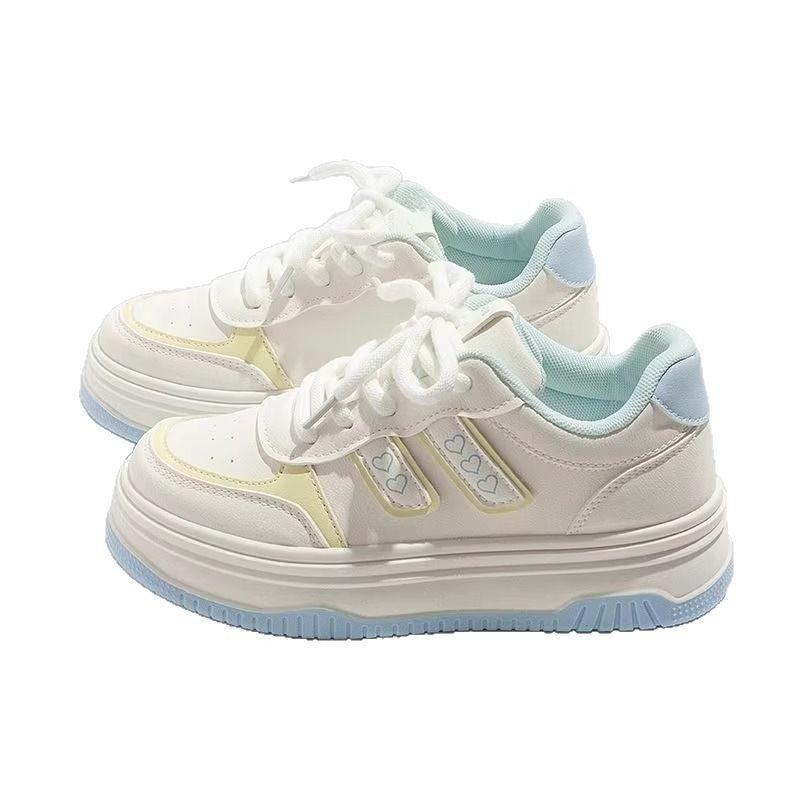 Damen modische Sneaker mit nautischem Fischdesign und gepolsterter Sohle EB