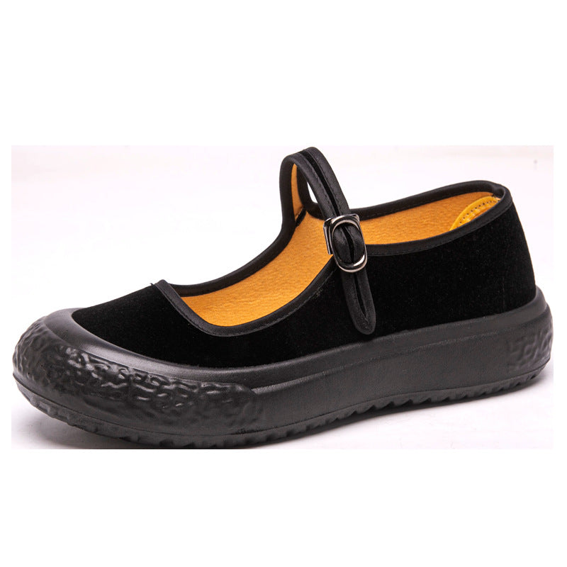 Damen Bequeme Riemchen-Schuhe mit rutschfester Sohle EB