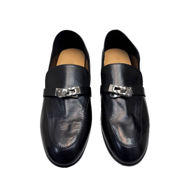 Damen Elegante Mokassins mit modischem Schnallen-Detail EB