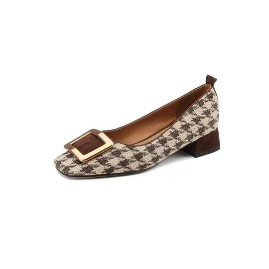 Damen Ballerina-Schuhe mit modischem Riemchen und eleganter Schnalle EB