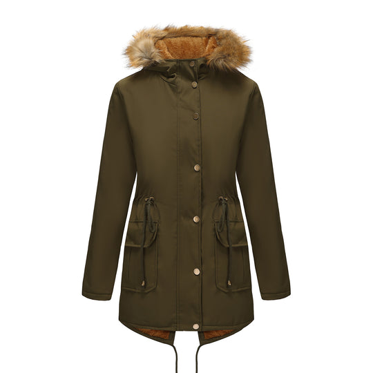 Damen Winterparka mit Pelzkragen EB