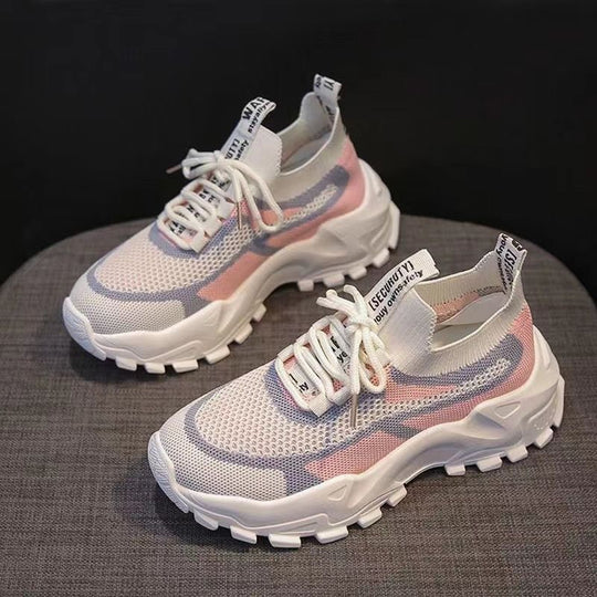 Damen Sportliche High-Performance Sneakers mit elastischem Einstieg und atmungsaktivem Obermaterial EB