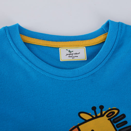 Kinder Langarmshirt mit buntem Tiermotiv EB