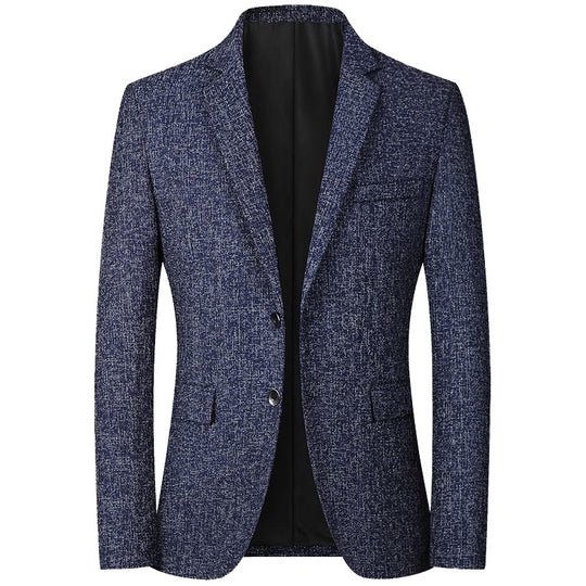 Herren Tweed-Sakko Slim Fit mit fallendem Revers EB