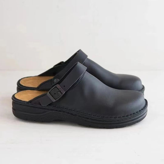 Damen Bequeme Clogs mit verstellbarem Riemen und ergonomischer Sohle EB