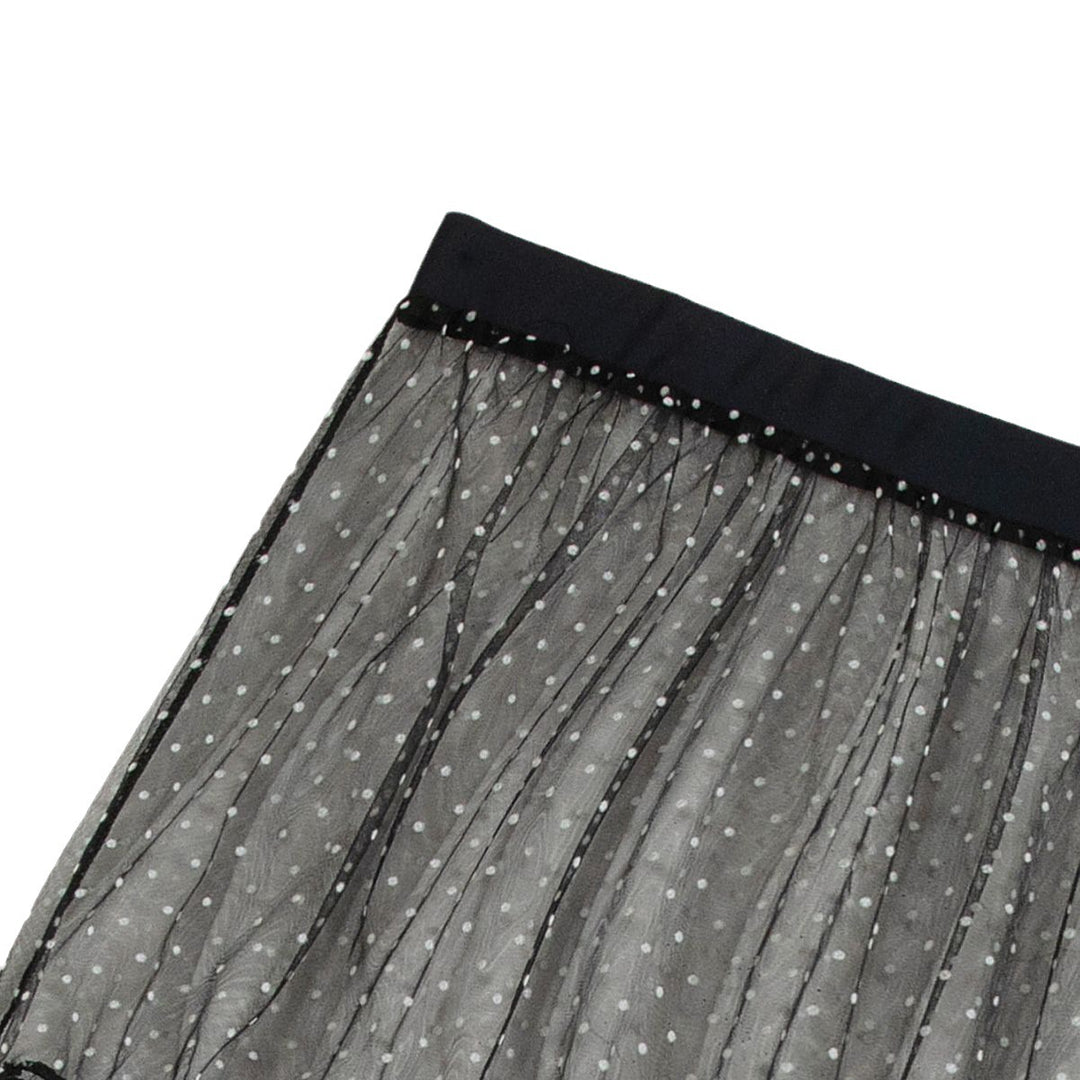Damen transparenter Strandrock mit Punkten EB