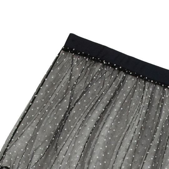 Damen transparenter Strandrock mit Punkten EB