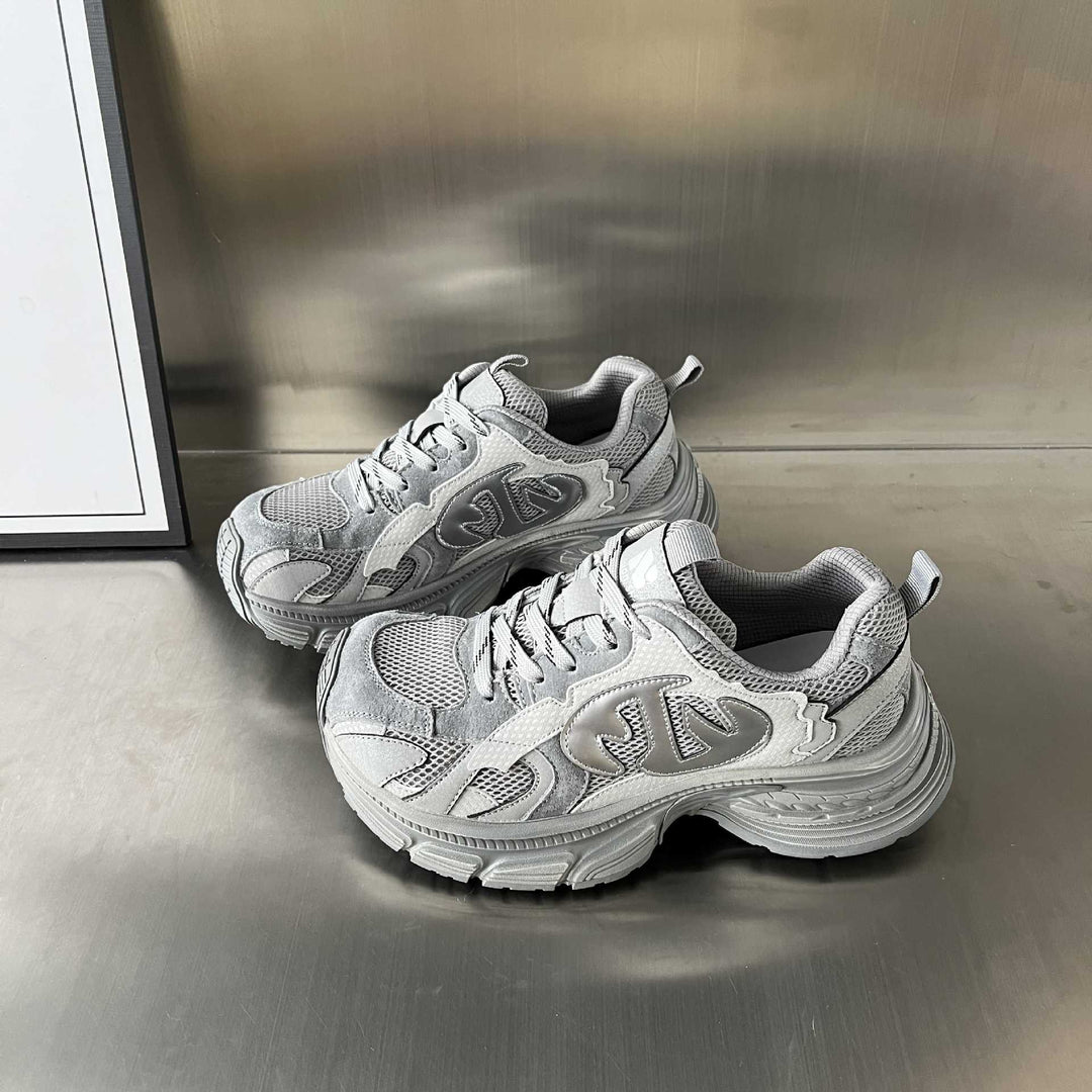 Damen Sportliche Sneakers mit atmungsaktivem Mesh-Einsatz und dämpfendem Komfort EB