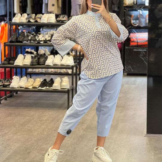Damen lässige Freizeitbluse EB