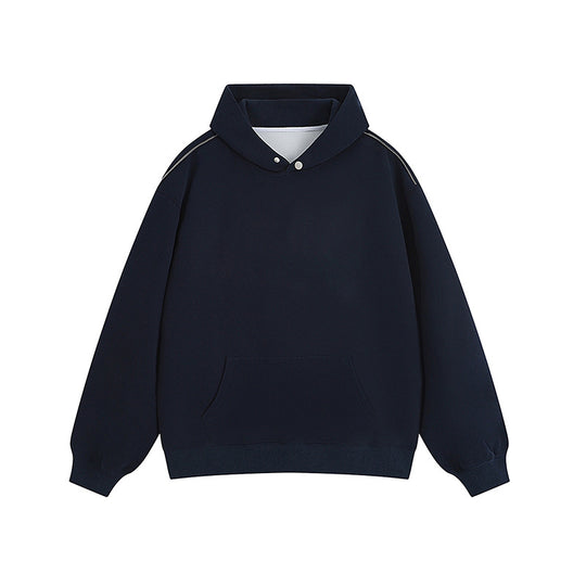Damen Kapuzenpullover mit praktischen Druckknöpfen und Kängurutasche EB
