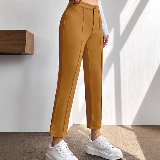Damen elegante chino Hose mit taillierter Passform EB