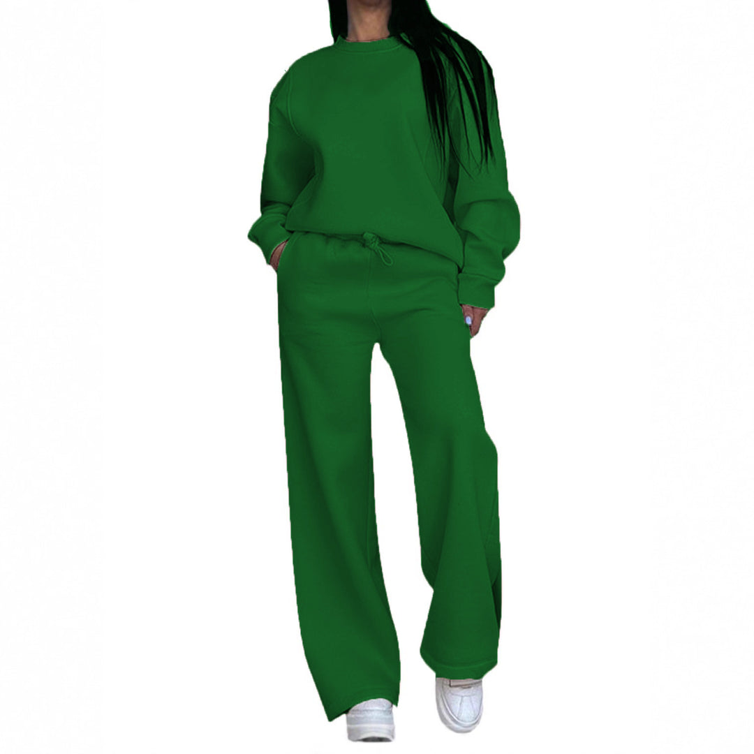 Damen nan lässiges Oversize Sweatshirt und weite Jogginghose Set EB