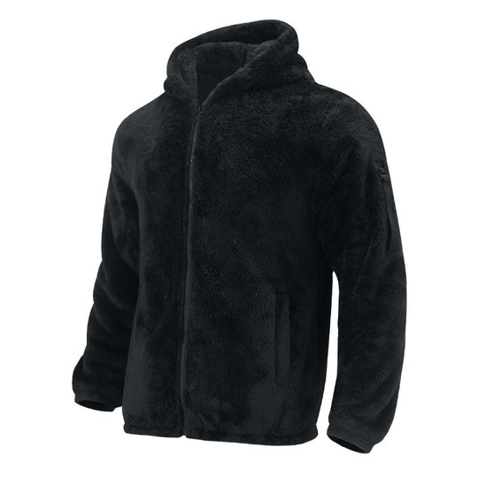 Herren Fleecejacke mit weichem Innenfutter und Kapuze EB