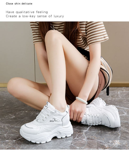 Damen Chunky Sneakers mit überdimensionaler Sohle und atmungsaktivem Material EB