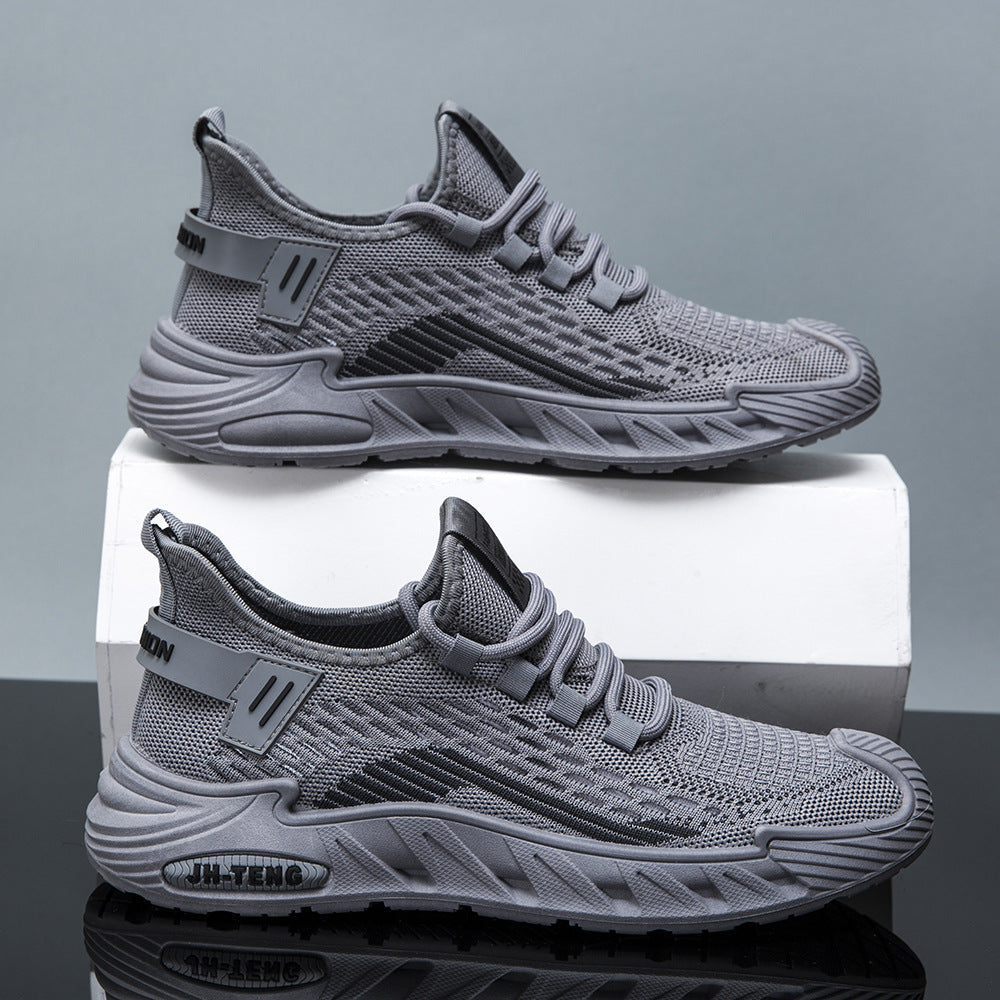 Damen Sportliche Laufschuh mit atmungsaktiver Mesh-Oberfläche und dämpfender Sohle EB