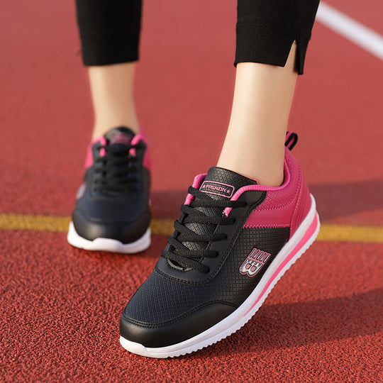 Damen sportive Freizeitsneaker mit atmungsaktivem Obermaterial und rutschfester Sohle EB
