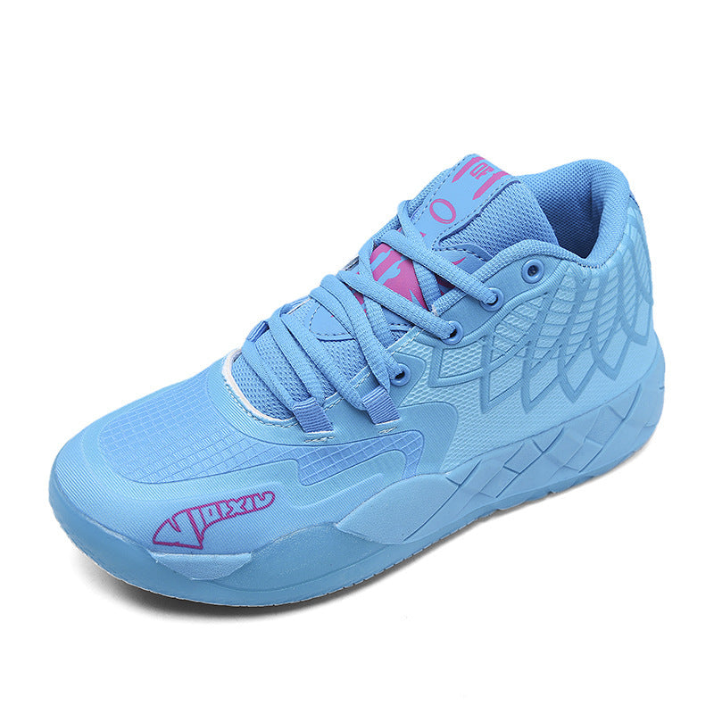 Damen Sportliche Basketball-Sneaker mit atmungsaktiver Oberflächenstruktur und rutschfester Sohle EB