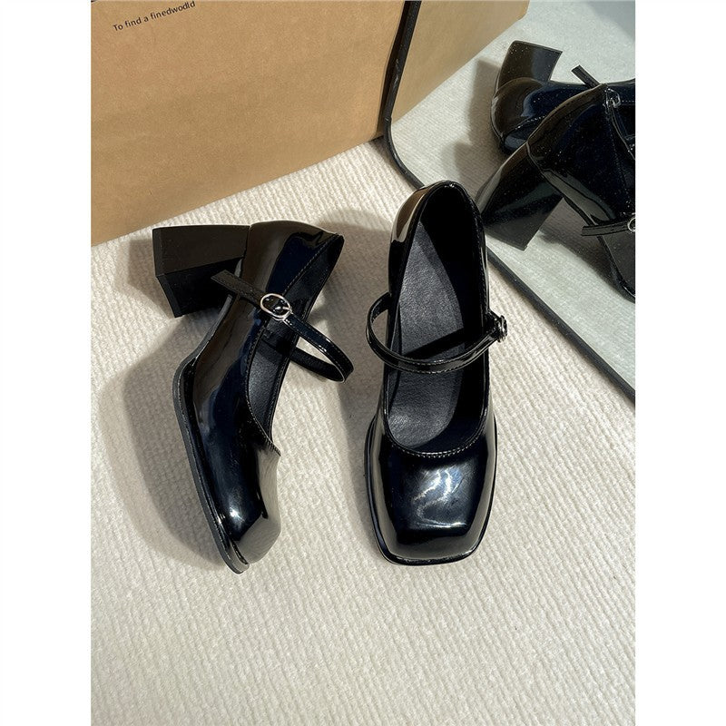 Damen elegante High Heel Pumps mit verstellbarem Riemen EB