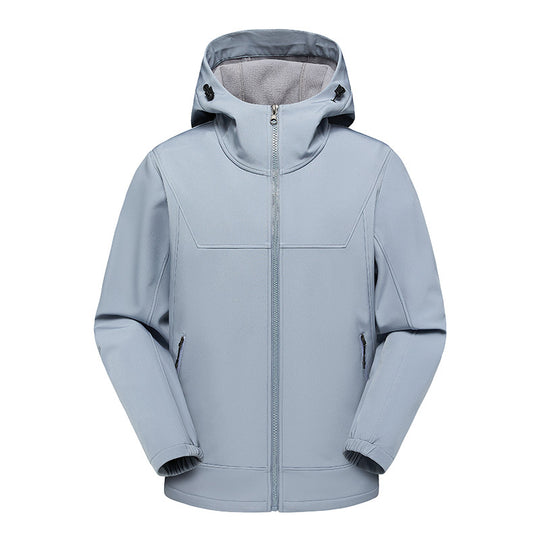 Herren technische Multifunktionsjacke mit verstellbarem Kapuzenkragen und wasserabweisendem Material EB