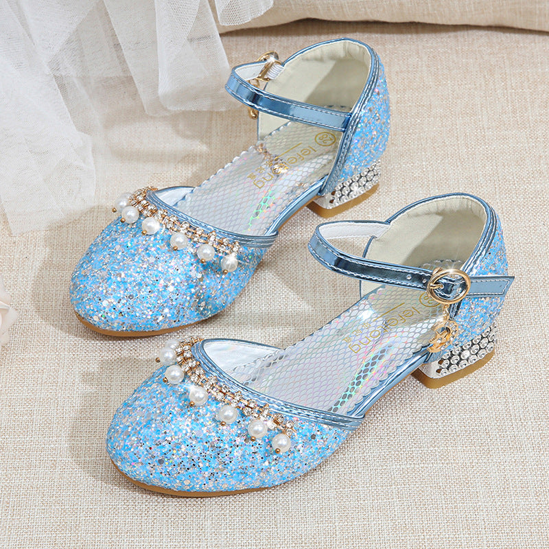 Damen Glitzernde Festtagsballerinas EB